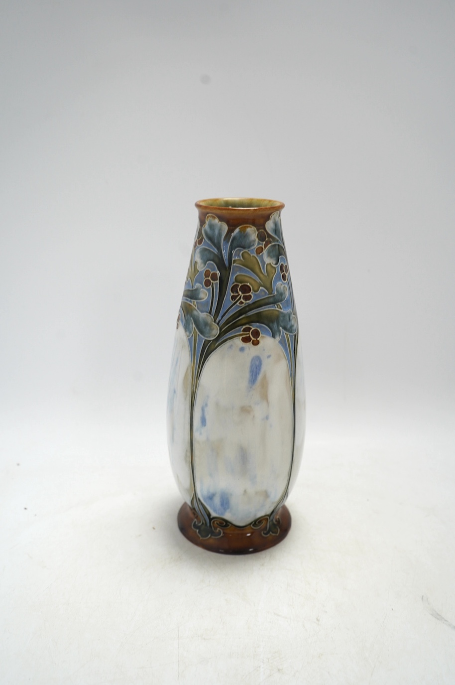 Mark V. Marshall, a Royal Doulton stoneware vase, 26.5cm. Condition - good